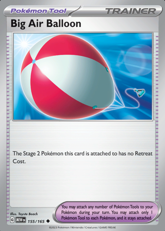 155/165 - Big Air Balloon - Pokemon 151