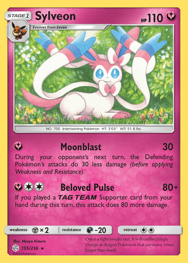 155/236 Sylveon - Cosmic Eclipse - Volution Cards and Collectables