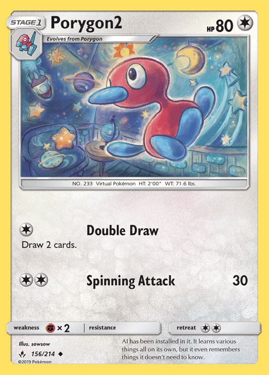 156/214 Porygon2 - Unbroken Bonds - Volution Cards and Collectables