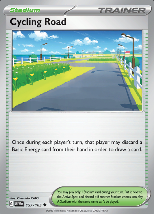 157/165 - Cycling Road - Pokemon 151