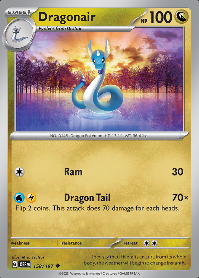 158/197 - Dragonair - Obsidian Flames