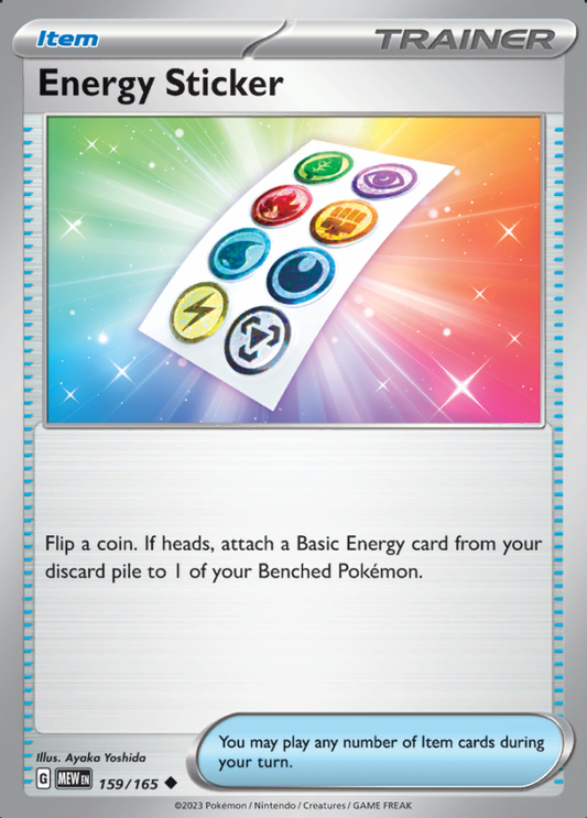 159/165 - Energy Sticker - Pokemon 151