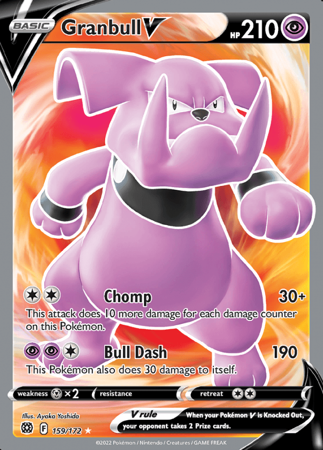 159/172 Granbull V - Brilliant Stars - Volution Cards and Collectables