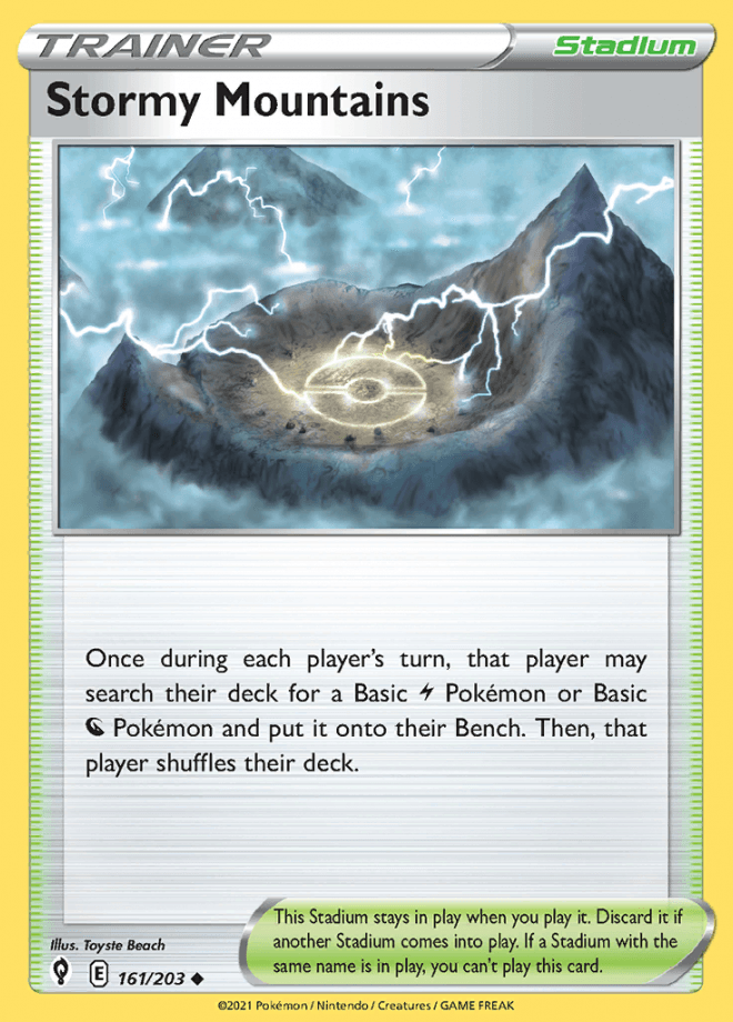 161/203 Stormy Mountains - Evolving Skies - Volution Cards and Collectables