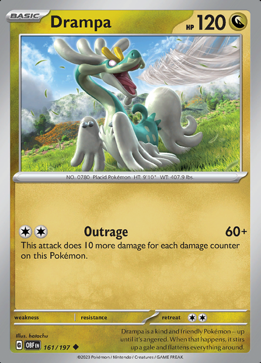 161/197 - Drampa - Obsidian Flames