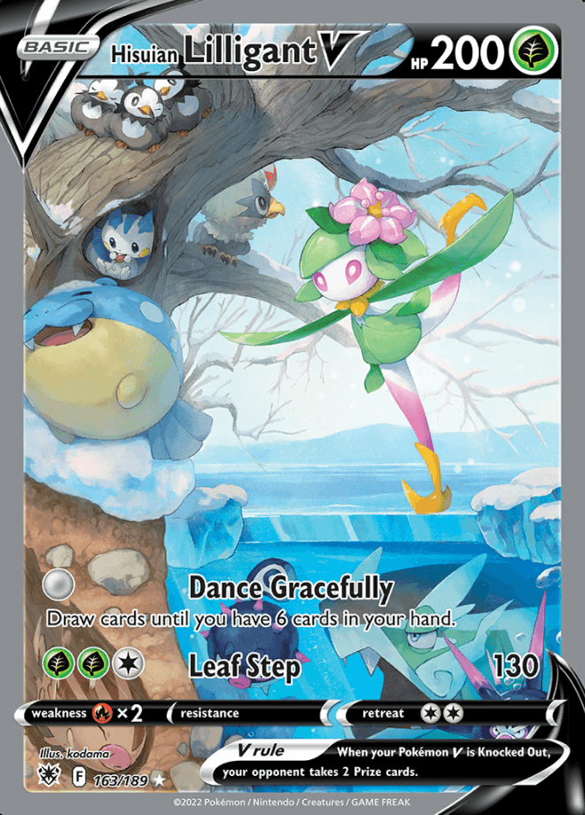 163/189 Hisuian Lilligant V Alt Art - Astral Radiance - Volution Cards and Collectables