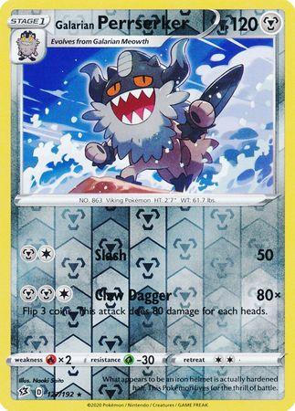 127/192 Galarian Perrserker RH - Rebel Clash - Volution Cards and Collectables