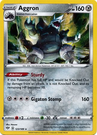 123/189 Aggron - Darkness Ablaze