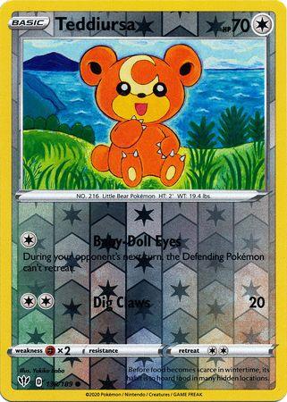 138/189 Teddiursa RH - Darkness Ablaze - Volution Cards and Collectables