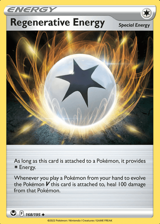 168/195 Regenerative Energy - Silver Tempest - Volution Cards and Collectables