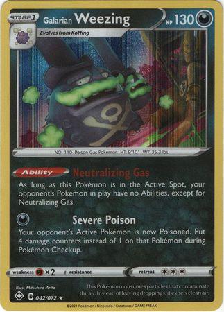 042/072 Galarian Weezing - Shining Fates - Volution Cards and Collectables