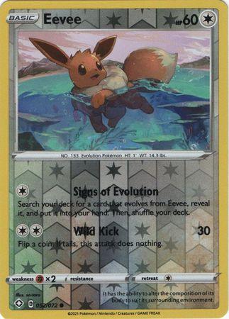 052/072 Eevee RH - Shining Fates - Volution Cards and Collectables