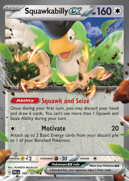 169/193 - Squawkabilly ex - Paldea Evolved