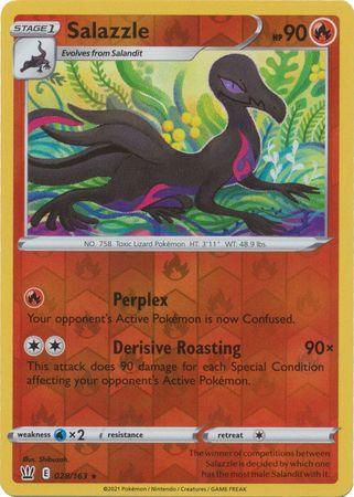 028/163 Salazzle RH - Battle Styles - Volution Cards and Collectables