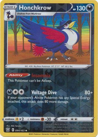 094/163 Honchkrow RH - Battle Styles - Volution Cards and Collectables