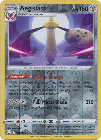 107/163 Aegislash RH - Battle Styles - Volution Cards and Collectables