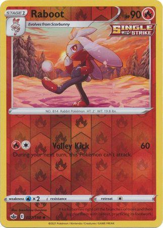 027/198 Raboot RH - Chilling Reign - Volution Cards and Collectables