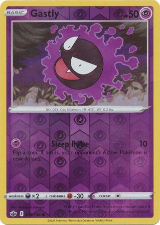 055/198 Gastly RH - Chilling Reign - Volution Cards and Collectables