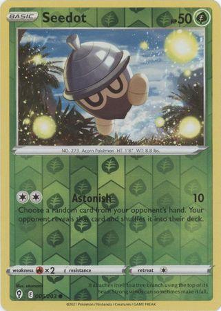 005/203 Seedot RH - Evolving Skies - Volution Cards and Collectables