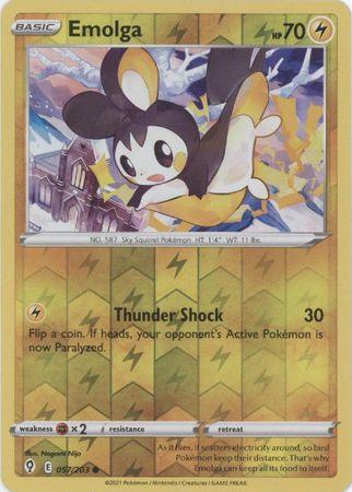 057/203 Emolga RH - Evolving Skies - Volution Cards and Collectables