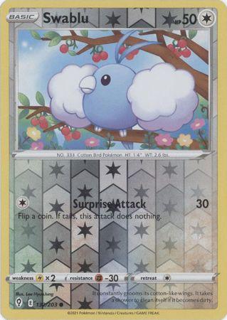 132/203 Swablu RH - Evolving Skies - Volution Cards and Collectables