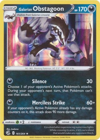 161/264 Galarian Obstagoon - Fusion Strike