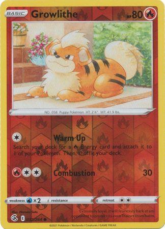 032/264 Growlithe RH - Fusion Strike - Volution Cards and Collectables