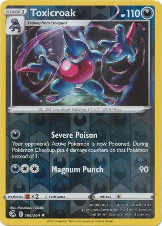 166/264 Toxicroak RH - Fusion Strike - Volution Cards and Collectables