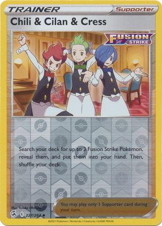 227/264 Chili & Cilan & Cress RH - Fusion Strike - Volution Cards and Collectables