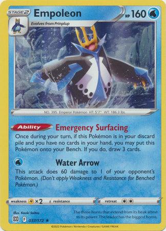 037/172 Empoleon - Brilliant Stars - Volution Cards and Collectables