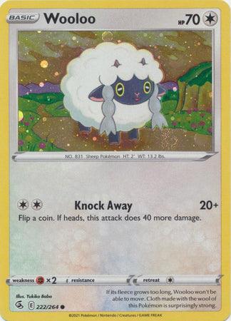 222/264 Wooloo Holo - Fusion Strike - Volution Cards and Collectables