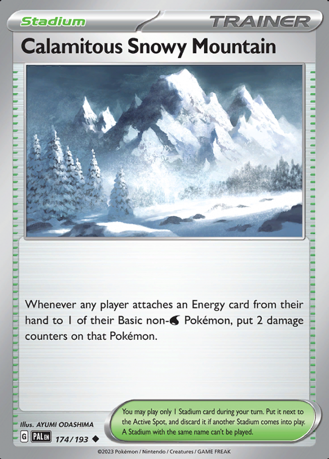 174/193 - Calamitous Snowy Mountain - Paldea Evolved