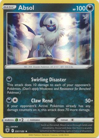 097/189 Absol - Astral Radiance - Volution Cards and Collectables