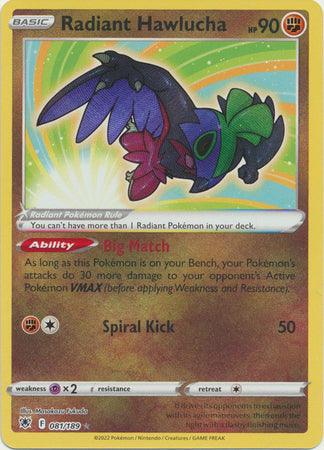 081/189 Radiant Hawlucha - Astral Radiance - Volution Cards and Collectables