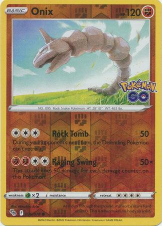 036/078 Onix RH - Pokemon GO - Volution Cards and Collectables