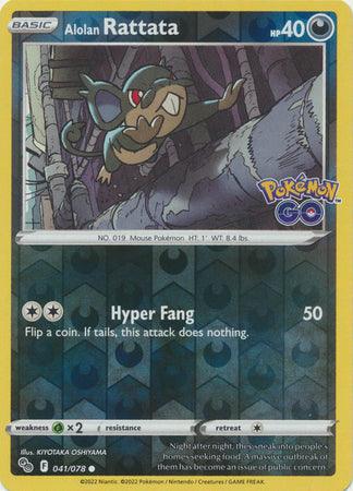 041/078 Alolan Rattata RH - Pokemon GO - Volution Cards and Collectables