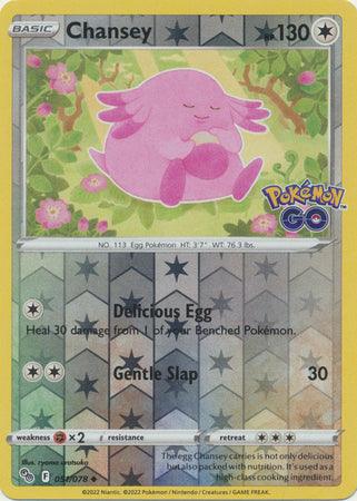 051/078 Chansey RH - Pokemon GO - Volution Cards and Collectables