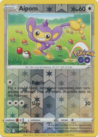 056/078 Aipom RH - Pokemon GO - Volution Cards and Collectables