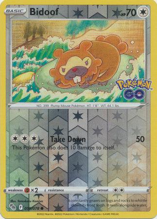 059/078 Bidoof RH - Pokemon GO - Volution Cards and Collectables