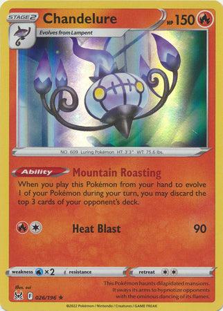 026/196 Chandelure Holo - Lost Origin - Volution Cards and Collectables