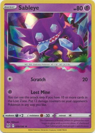 070/196 Sableye - Lost Origin - Volution Cards and Collectables