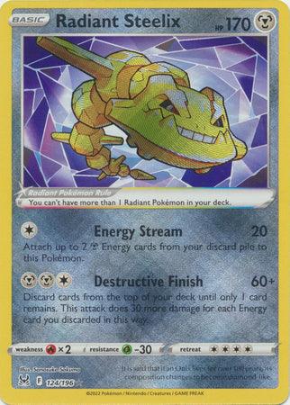 124/196 Radiant Steelix - Lost Origin - Volution Cards and Collectables