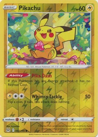 052/196 Pikachu RH - Lost Origin - Volution Cards and Collectables