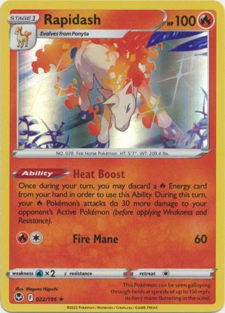 022/195 Rapidash - Silver Tempest - Volution Cards and Collectables