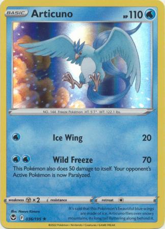 036/195 Articuno - Silver Tempest - Volution Cards and Collectables