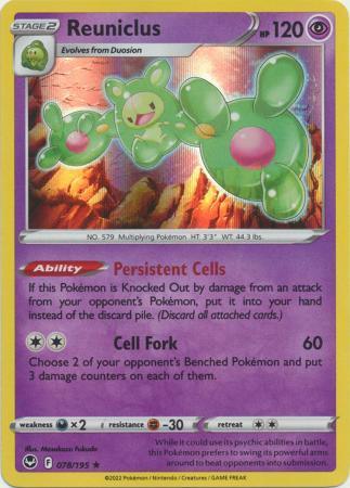 078/195 Reuniclus - Silver Tempest - Volution Cards and Collectables