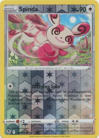 141/195 Spinda RH - Silver Tempest - Volution Cards and Collectables