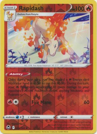 022/195 Rapidash RH - Silver Tempest - Volution Cards and Collectables