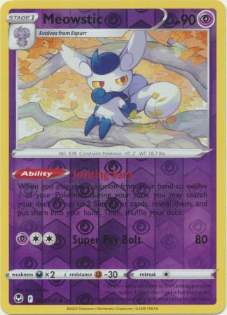 082/195 Meowstic RH - Silver Tempest - Volution Cards and Collectables