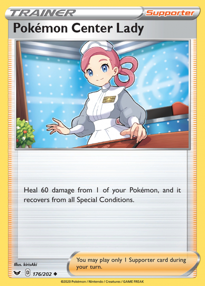 176/202 Pokemon Center Lady - SWSH Base